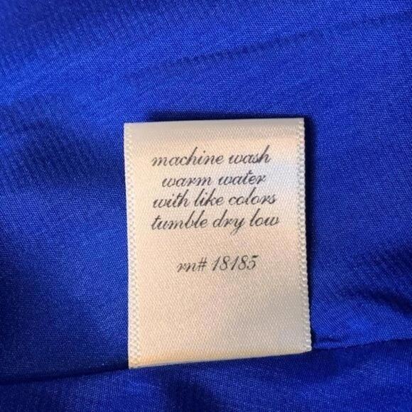 Buttons Women's Strapless Royal Blue Fit and Flare Skater Dress Size Medium - Picture 5 of 5